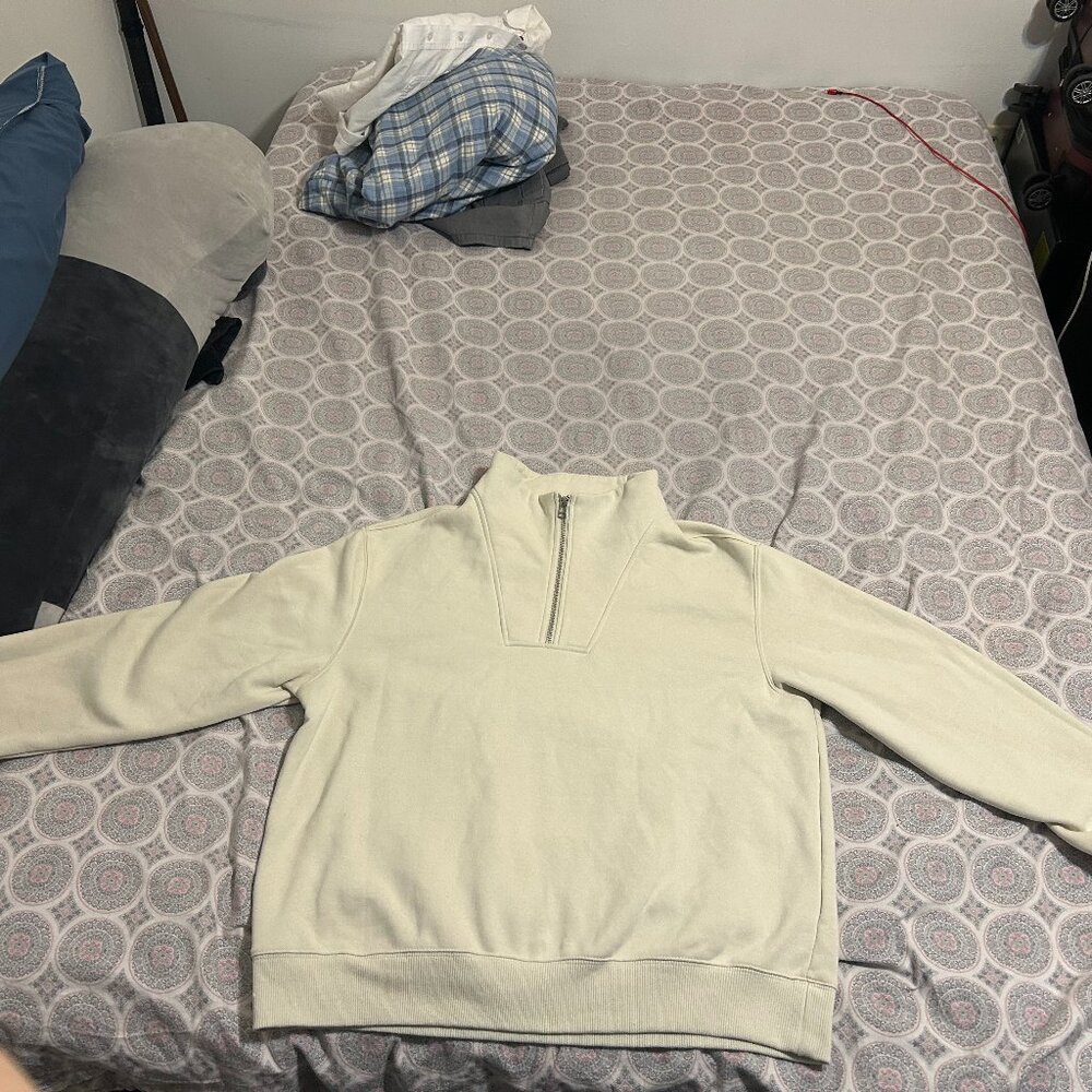 H&M Regular Fit Half-Zip Sweatshirt